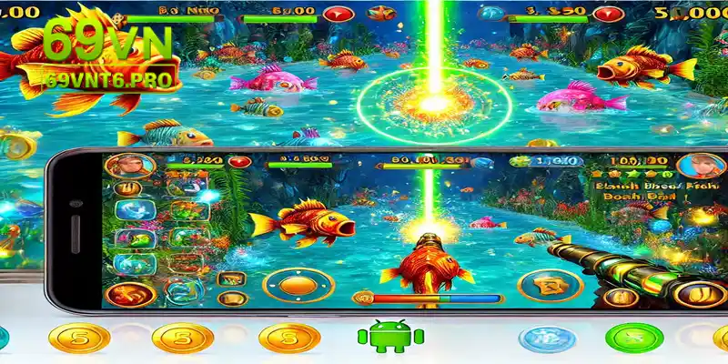 Bắn Cá King là game bắn cá ăn tiền trên điện thoại hấp dẫn, miễn phí và đồ họa sắc nét